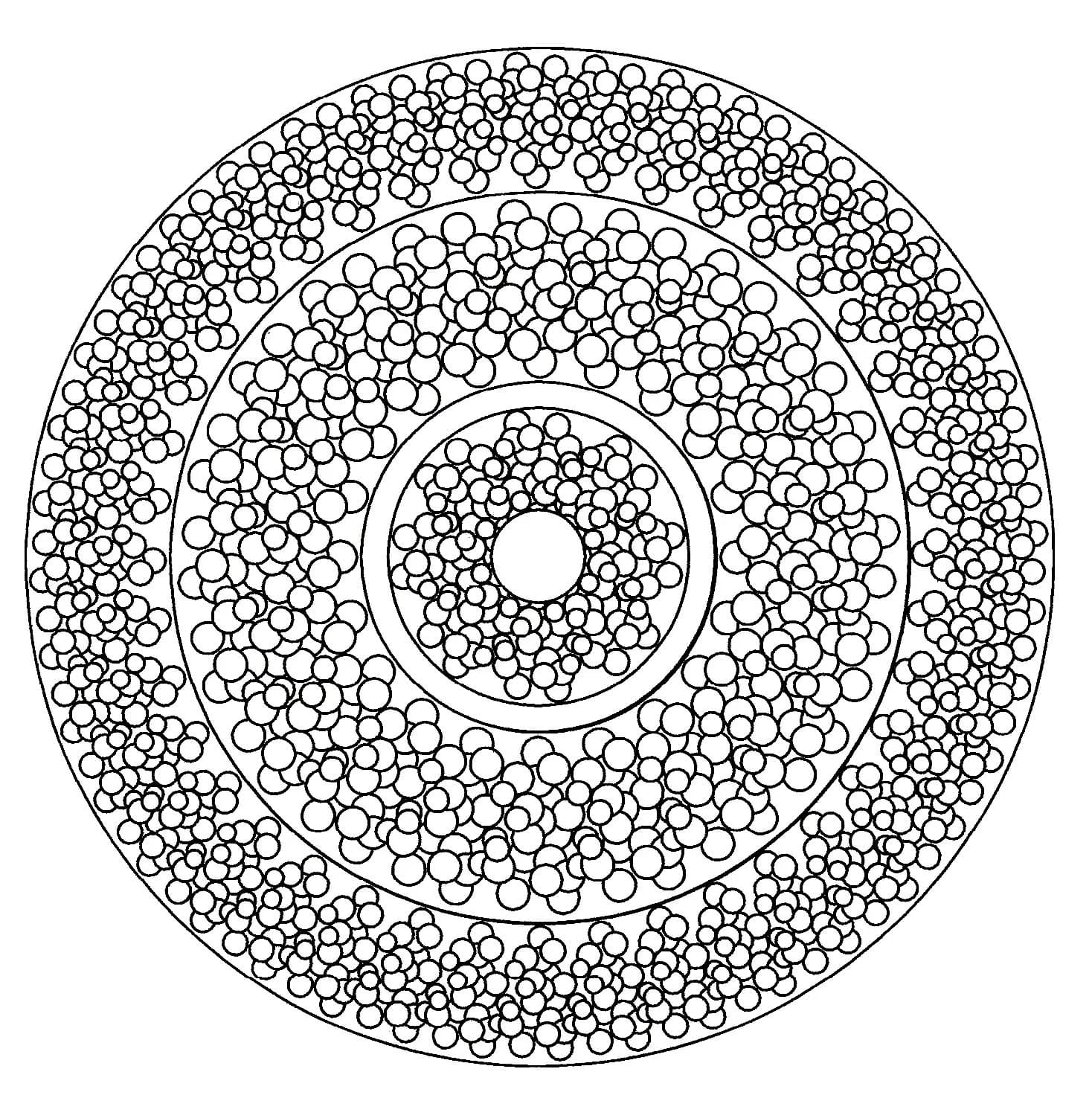 Coloriage Mandala: Image de cercle gratuit Mandalas