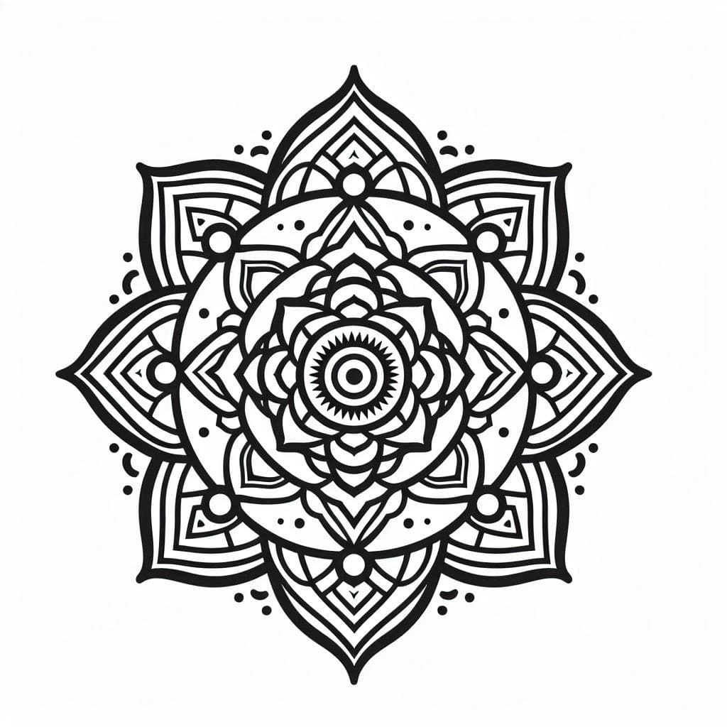 Coloriage Mandala: Image gratuite Chakra Mandalas