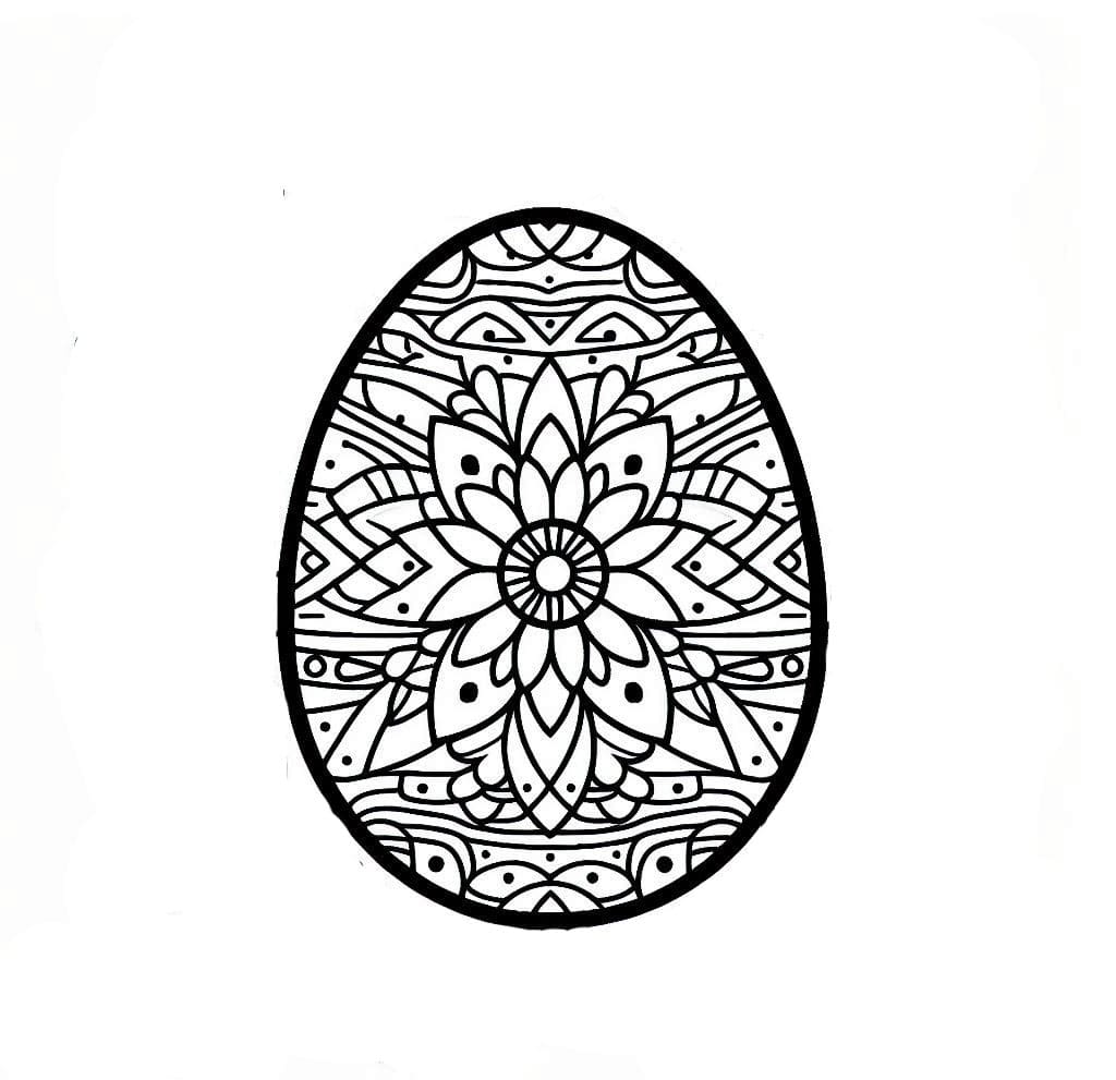 Coloriage Mandala: Pâques Gratuit Mandalas