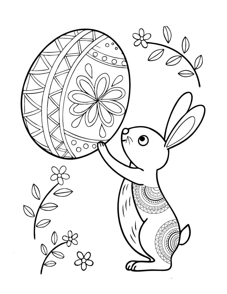 Coloriage Mandala: Pâques Imprimable Gratuit Mandalas