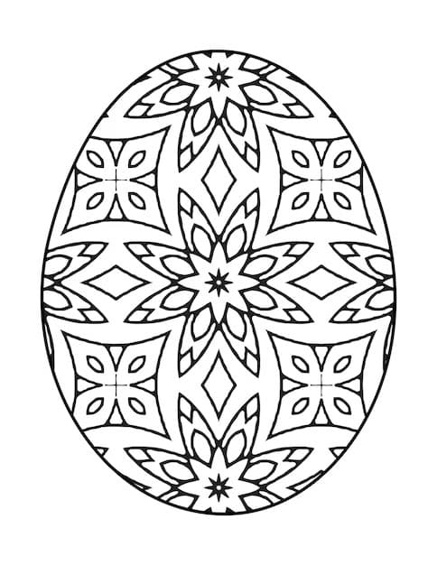 Coloriage Mandala: Pâques Imprimable Mandalas