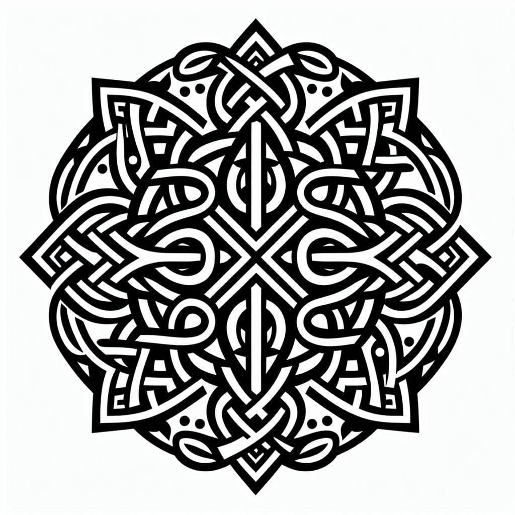 Coloriage Mandala: Superbe celtique Mandalas