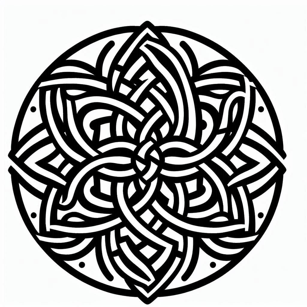 Floral Celtic Mandala Coloring Page Mandalas