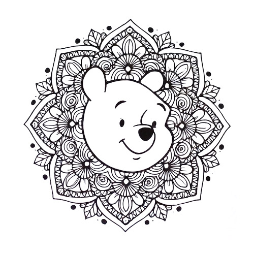 Coloriage Mandala: Disney Winnie l’Ourson Mandalas