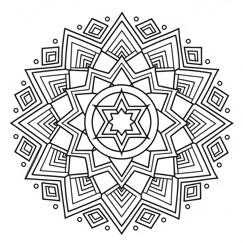 Hard Geometry Mandalas