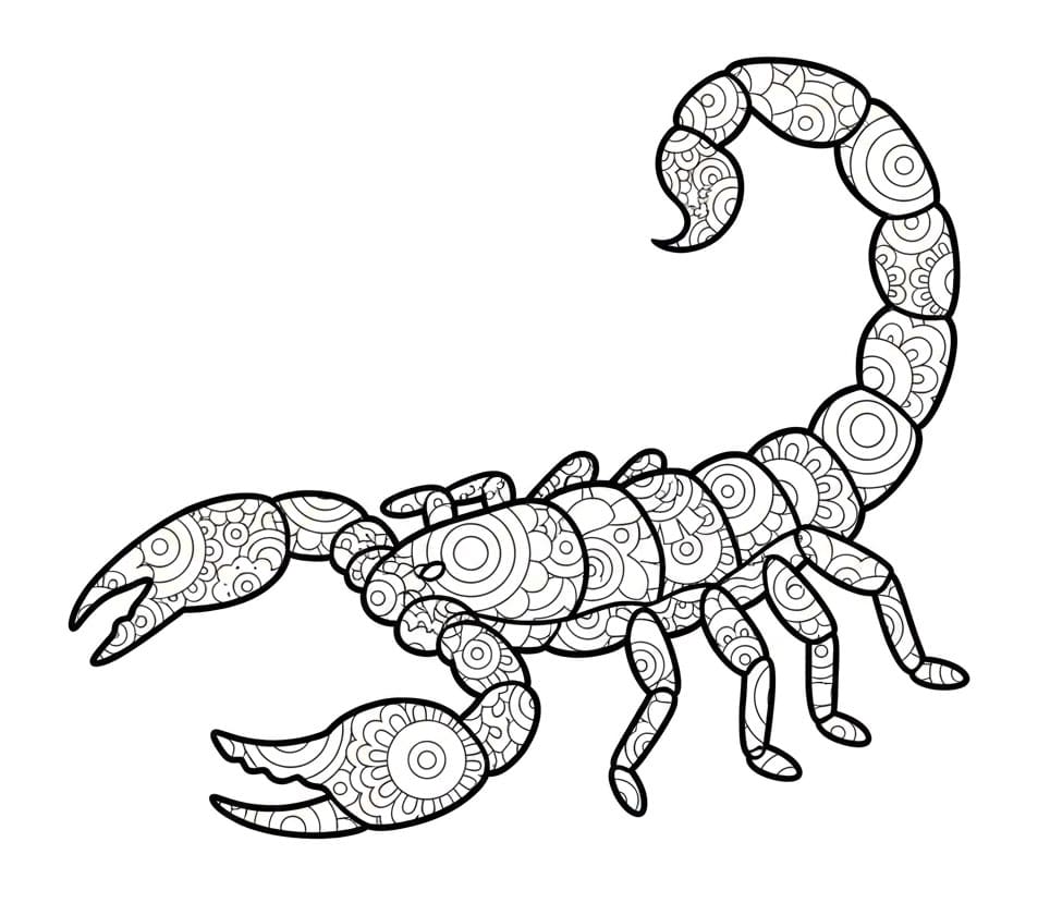 Coloriage Mandala: Gratuit Scorpion Mandalas