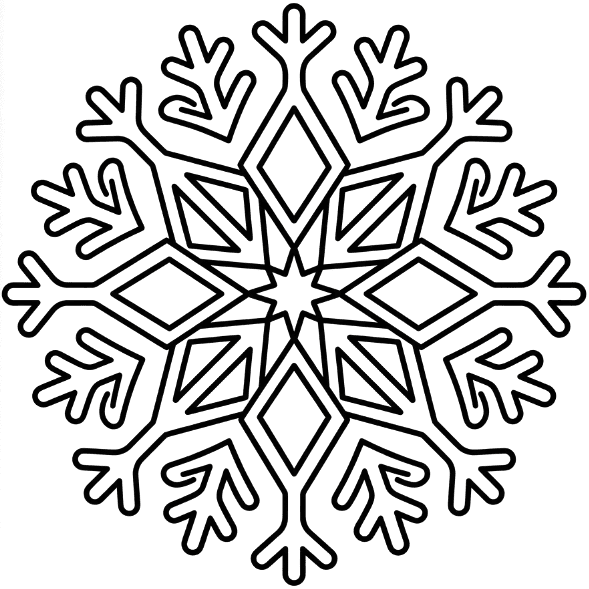 Coloriage Mandala: Glace minimaliste Mandalas