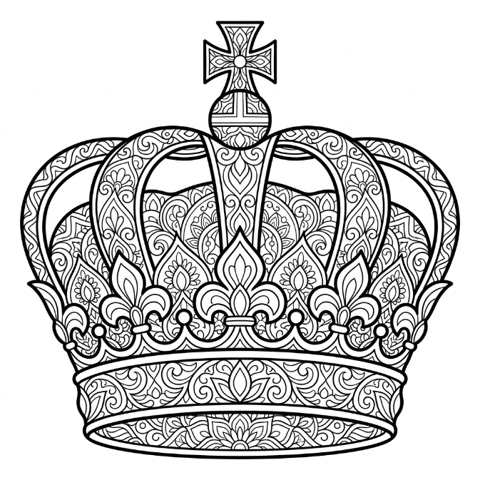 Coloriage Mandala Couronne Mandalas