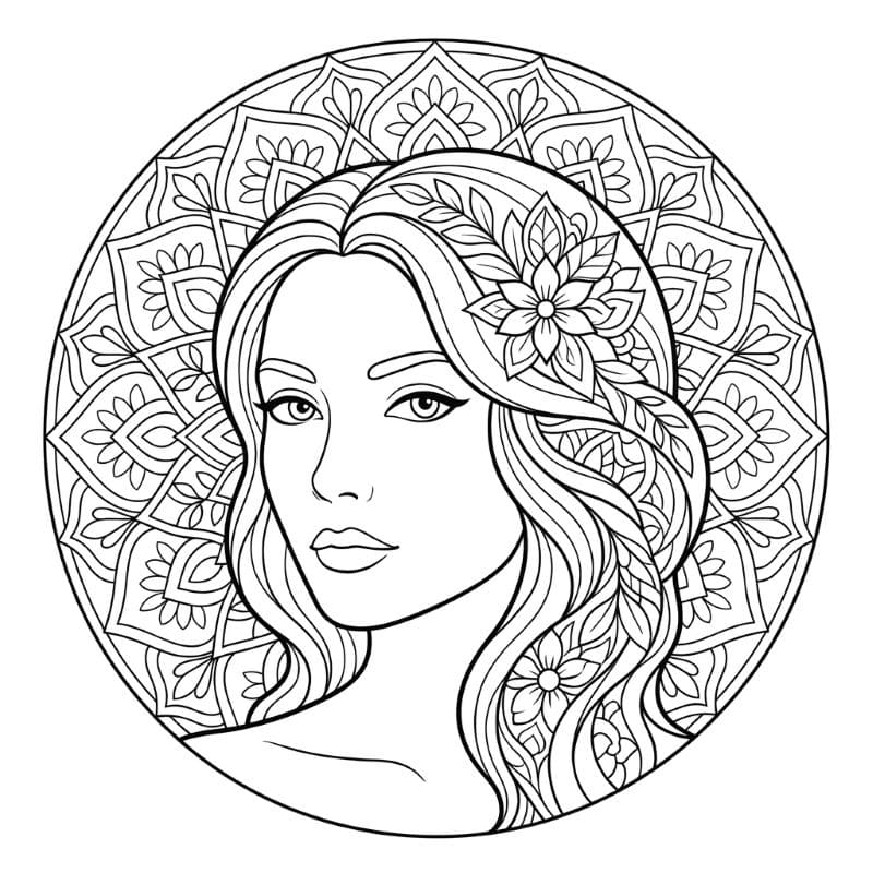 Coloriage Mandala Femmes Mandalas