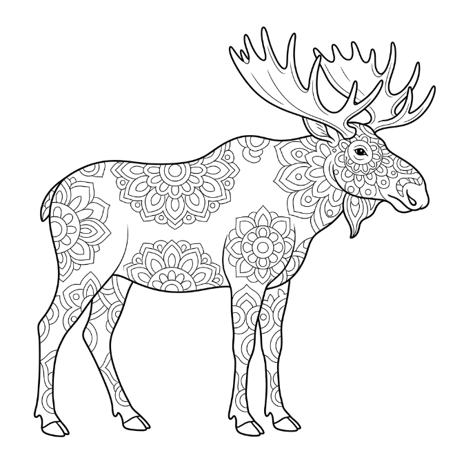 Coloriage Mandala: Grand élan Mandalas