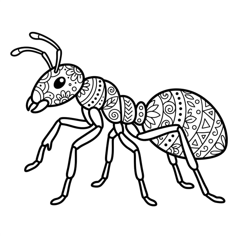 Coloriage Mandala Fourmis Mandalas