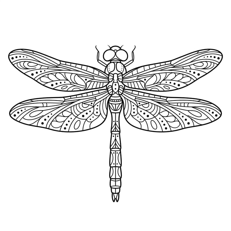 Coloriage Mandala: insecte artistique Mandalas