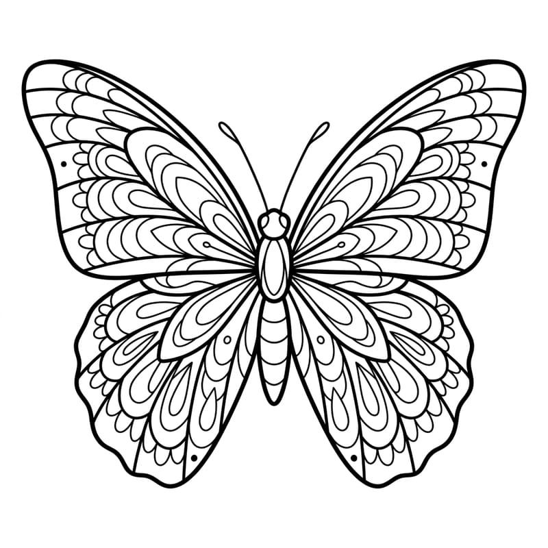 Coloriage Mandala: insecte curieux Mandalas